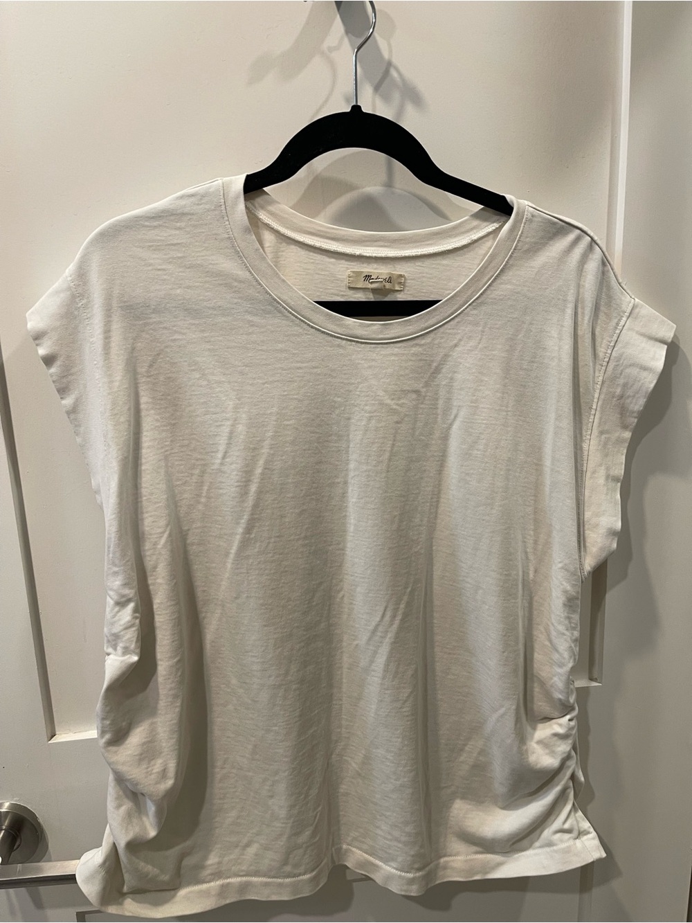 Madewell White Short Sleeve Crewneck Tee